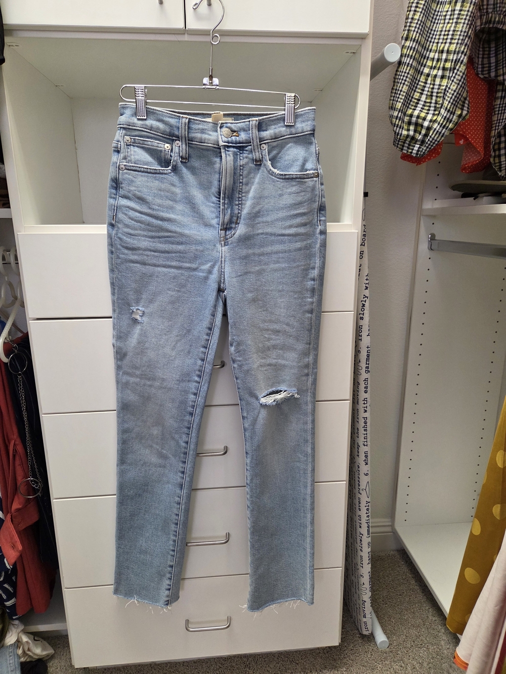 Madewell Light Blue Distressed Jeans